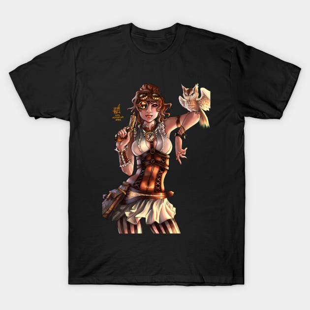 Steampunk Vampire T-Shirt by Valentina Wings